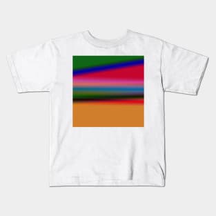 blue green purple texture abstract design Kids T-Shirt